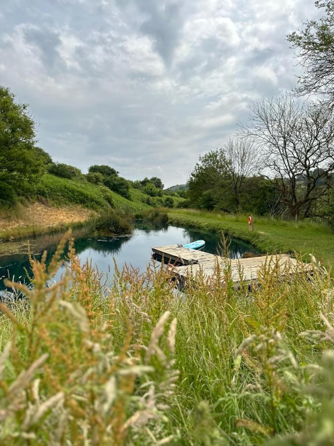 Bracken Yurt At Walnut Farm Glamping Hotell Netherbury Exteriör bild